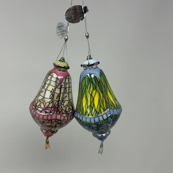 Bradford Editions Lot of 24 #1 - #8 The Era of Louis Tiffany Heirloom Ornaments - Picture 5 of 16